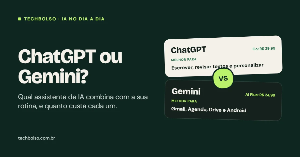 ChatGPT ou Gemini: qual é melhor para o dia a dia?