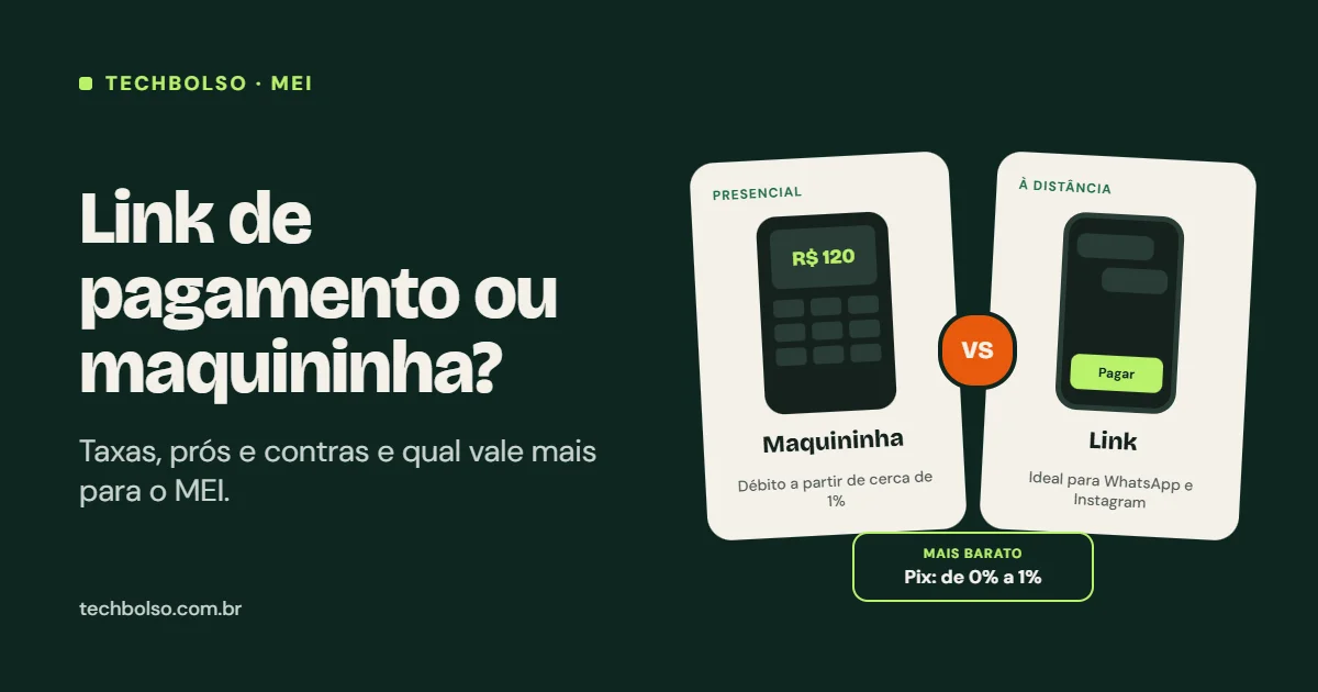 Link de pagamento ou maquininha: o que vale mais para MEI